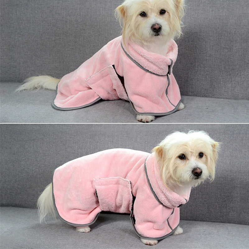 Quick-drying Pet Microfiber Absorbent Bathrobe Towel