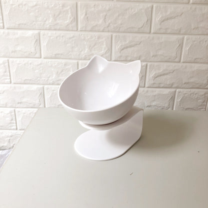 New Inclined Oblique Mouth Transparent Single Pet Bowl