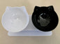 New Inclined Oblique Mouth Transparent Single Pet Bowl