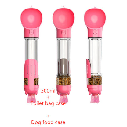 Pet Portable  Water Bottle Feeder Bowl Garbage Bag