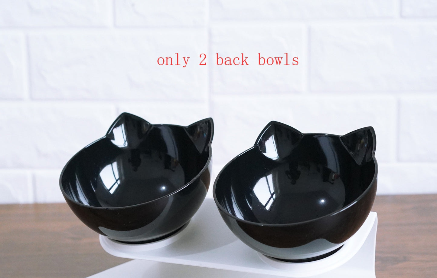 New Inclined Oblique Mouth Transparent Single Pet Bowl