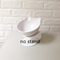 New Inclined Oblique Mouth Transparent Single Pet Bowl
