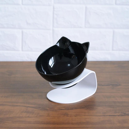 New Inclined Oblique Mouth Transparent Single Pet Bowl