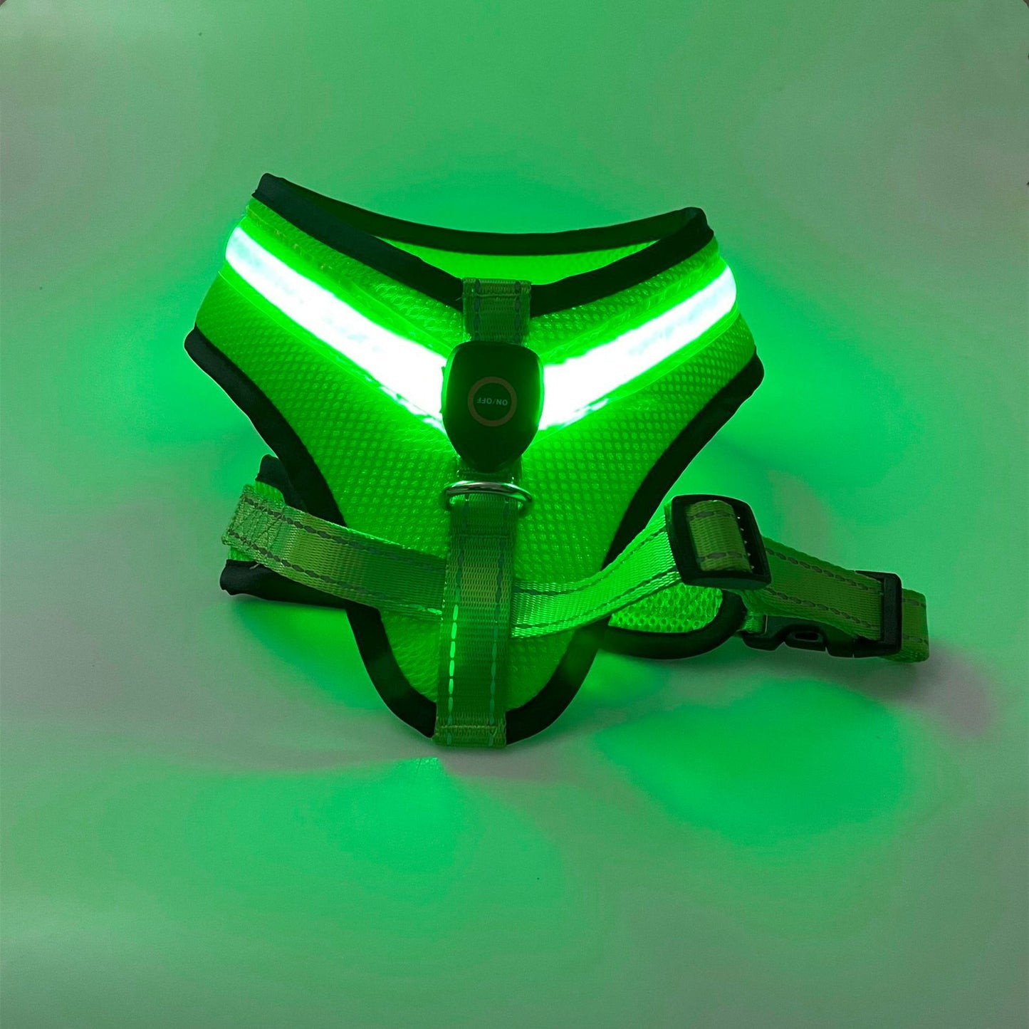 LED Luminous Pet Harness Led USB Charging Chest Strap Vest