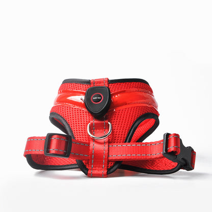LED Luminous Pet Harness Led USB Charging Chest Strap Vest