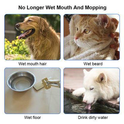 1.5L Pet Anti-Overflow Slow Water Dispenser Bowl