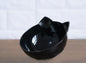 New Inclined Oblique Mouth Transparent Single Pet Bowl