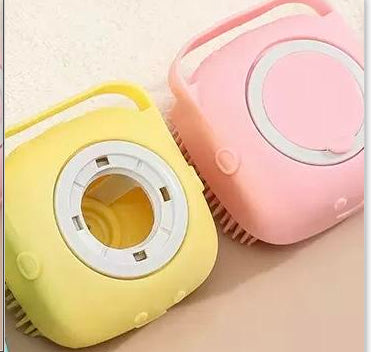 Silicone Pet Bath Massage Gloves Brush
