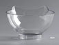 New Inclined Oblique Mouth Transparent Single Pet Bowl
