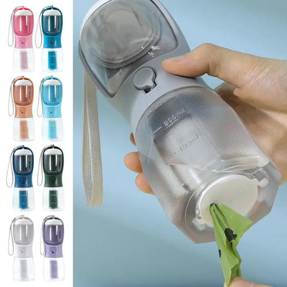 Three-in-one Multi-functional Pet Cups Water Food Garbage Bag