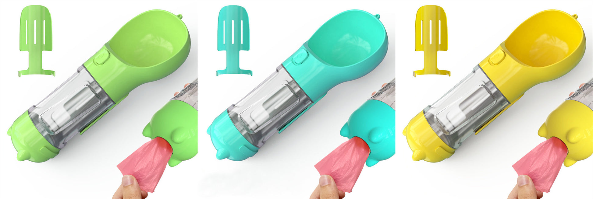 Pet Portable Water Bottle Feeder Bowl Garbage Bag