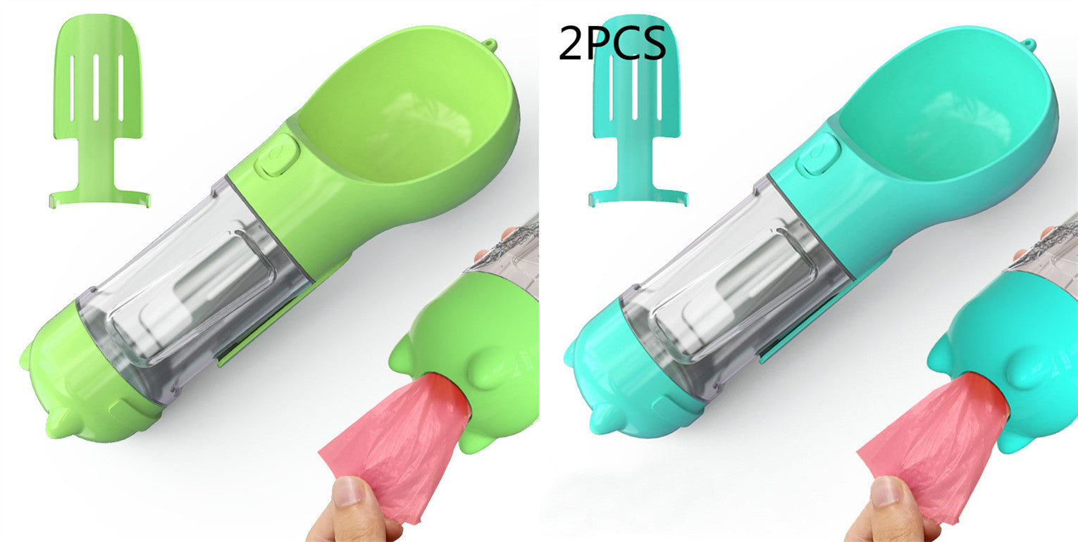 Pet Portable Water Bottle Feeder Bowl Garbage Bag