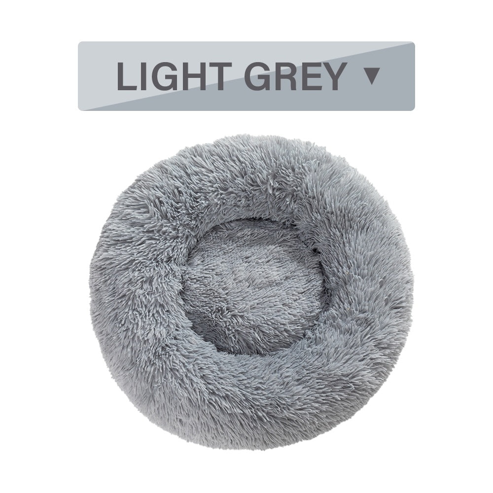 Fluffy Donut Soft Plush Pet Bed