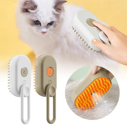 Pet 3 In 1 Electric Spray Steam Brush Comb Hair Removal