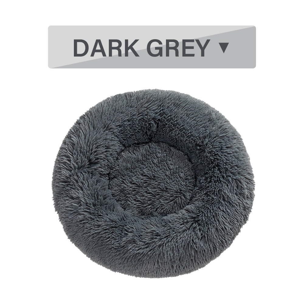 Fluffy Donut Soft Plush Pet Bed