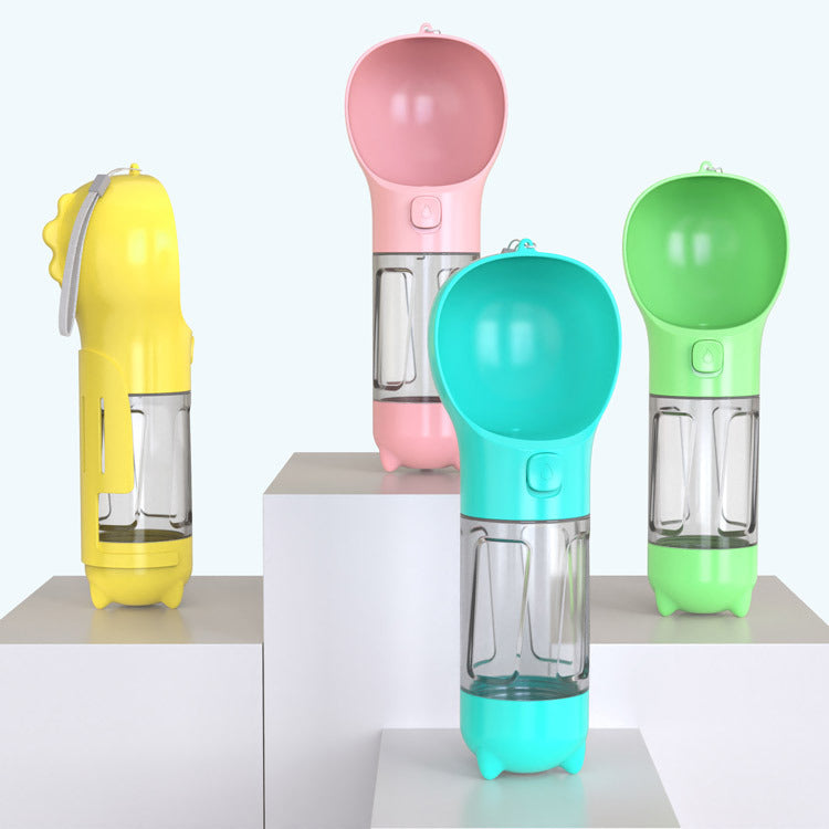 Pet Portable  Water Bottle Feeder Bowl Garbage Bag