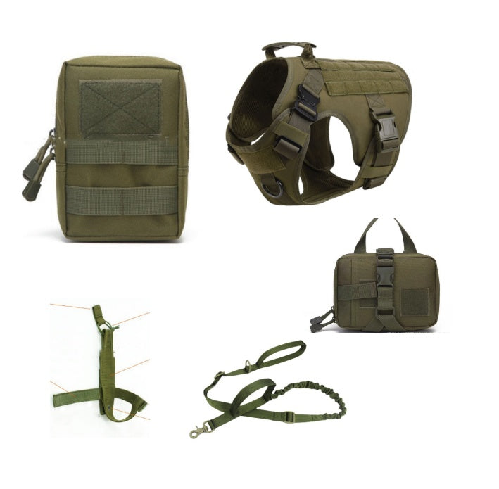 Tactical Pet Harness K9 Training Vest And Leash Set