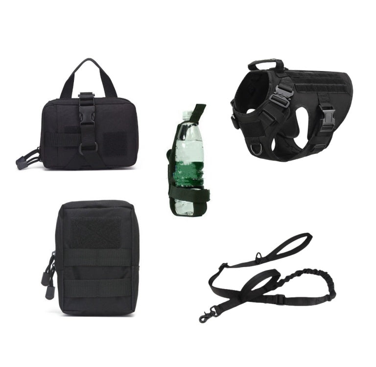 Tactical Pet Harness K9 Training Vest And Leash Set