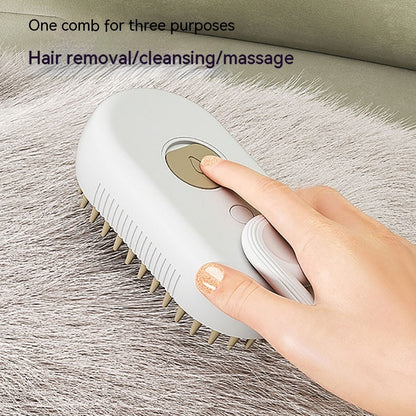 Pet 3 In 1 Electric Spray Steam Brush Comb Hair Removal