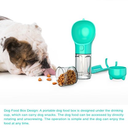 Pet Portable  Water Bottle Feeder Bowl Garbage Bag