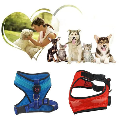 LED Luminous Pet Harness Led USB Charging Chest Strap Vest
