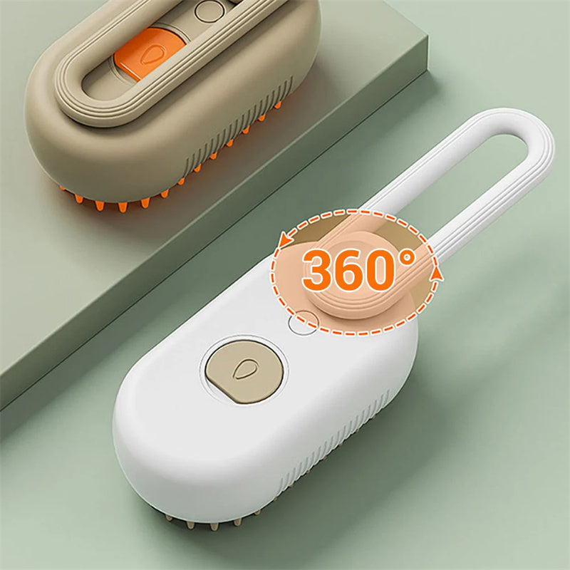 Pet 3 In 1 Electric Spray Steam Brush Comb Hair Removal